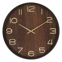 WANDUHR Ivana Ø 38 cm - Braun, Holzwerkstoff (38/5/38cm) - Atmosphera Createur d´interieur