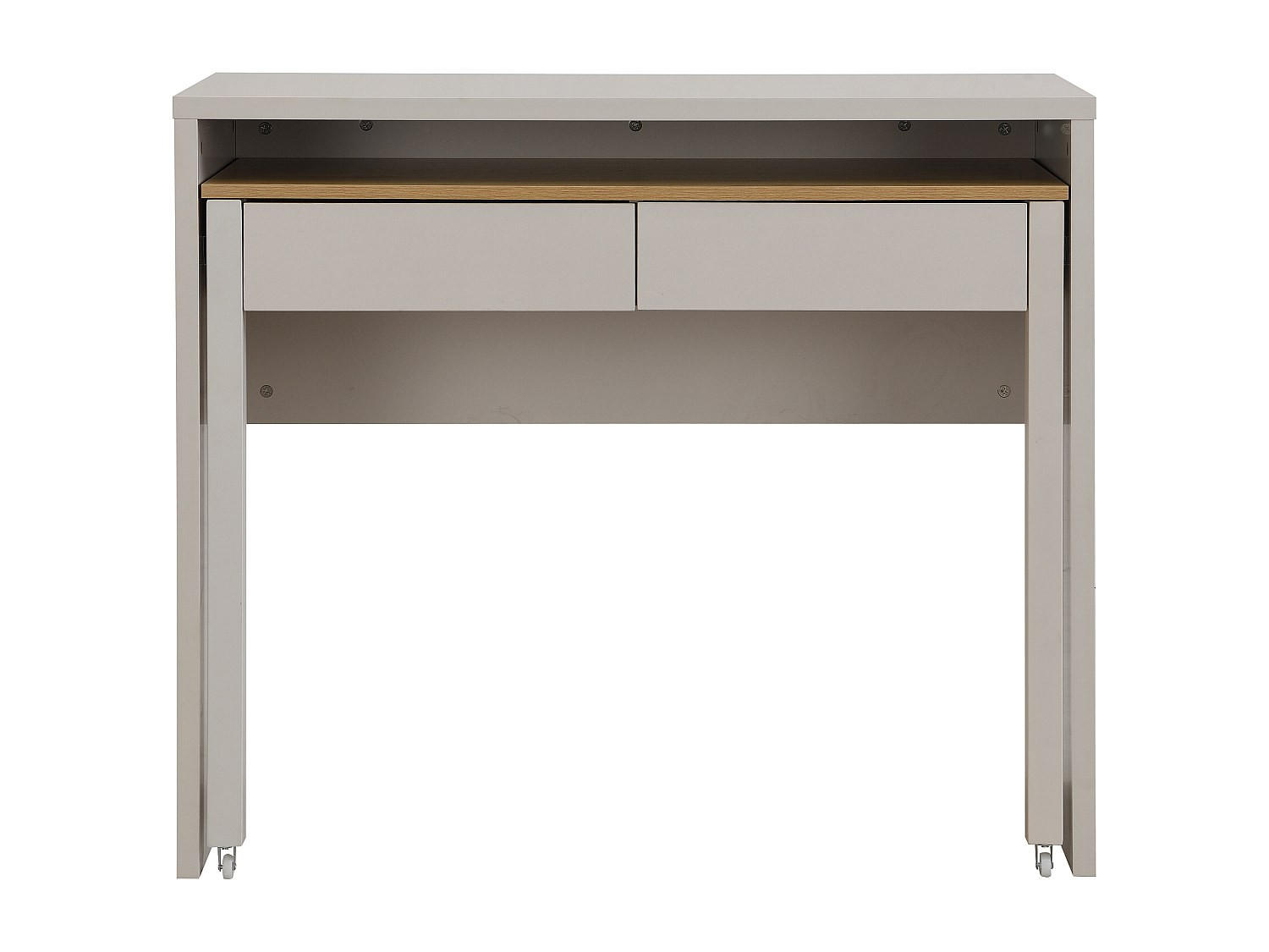 KONSOLENSCHREIBTISCH - 100 cm x 40 cm - holz - beige, naturfarben hell Loavia - Beige/Naturfarben, Holz (100/87/40cm) - Vente-Unique
