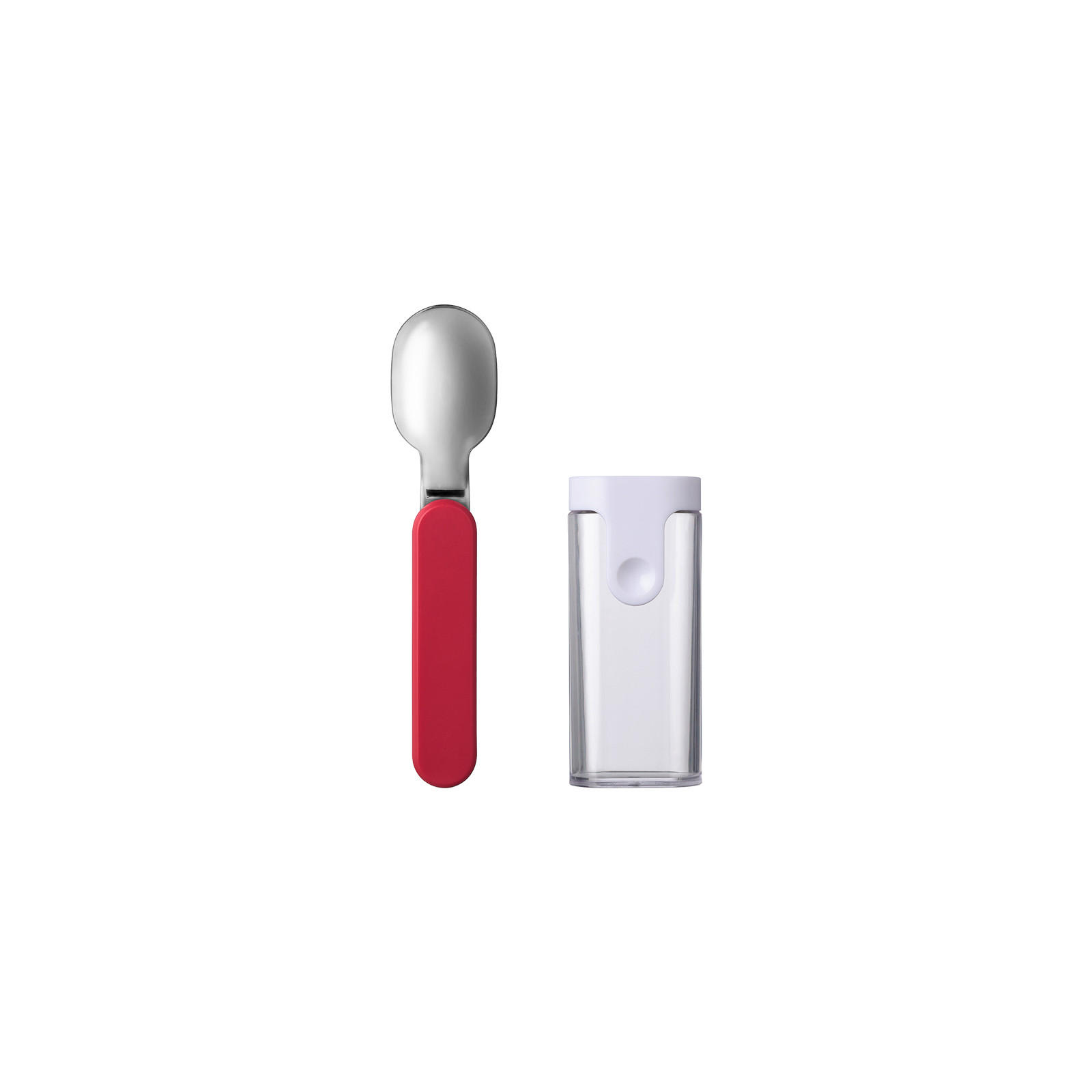 FALTBARER LÖFFEL Ellipse Nordic Red - Rot, Metall - Mepal