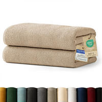 SAUNOVÁ OSUŠKA sada 2 ks, 2x saunová osuška 80/200 cm, taupe - šedohnědá, textil (80/200cm) - Blumtal