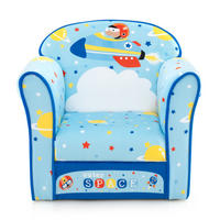 KINDERSOFA 54cm Blau - Blau, Holz (40/54/50cm) - COSTWAY