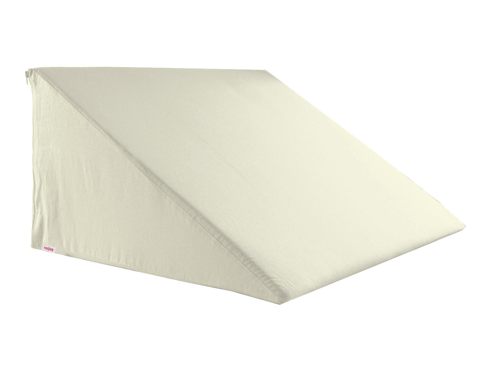 KEILKISSENBEZUG BasicSoft saatpearl-beige 100% Baumwoll-Jersey 62/49/30 cm - Beige, Textil (49/62cm) - beties Heimtextil