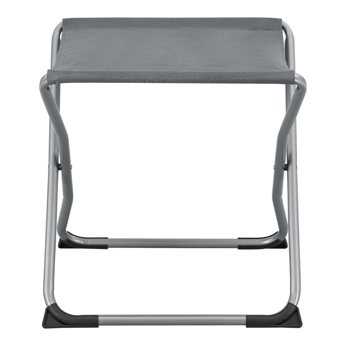 KLAPPHOCKER Barete - Grau, Textil/Metall (47/47/37cm) - [en.casa]