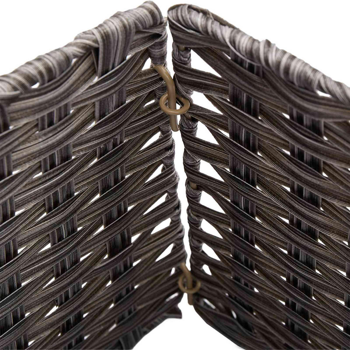 WEIHNACHTSBAUMKRAGEN 50/50/25 cm Grau Poly-Rattan - Grau, Holzwerkstoff (50/25/50cm) - vidaXL