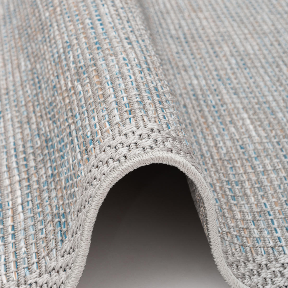 IN & OUTDOOR TEPPICH FLACHGEWEBE OTTAWA MIX - Blau, Textil (80/150cm) - Pergamon