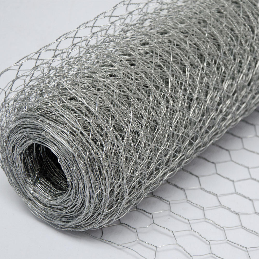 MASCHENDRAHTZAUN Quadratisch, 25 x0,5 m - Silberfarben, Metall (2.5/50cm) - Niederberg Metall