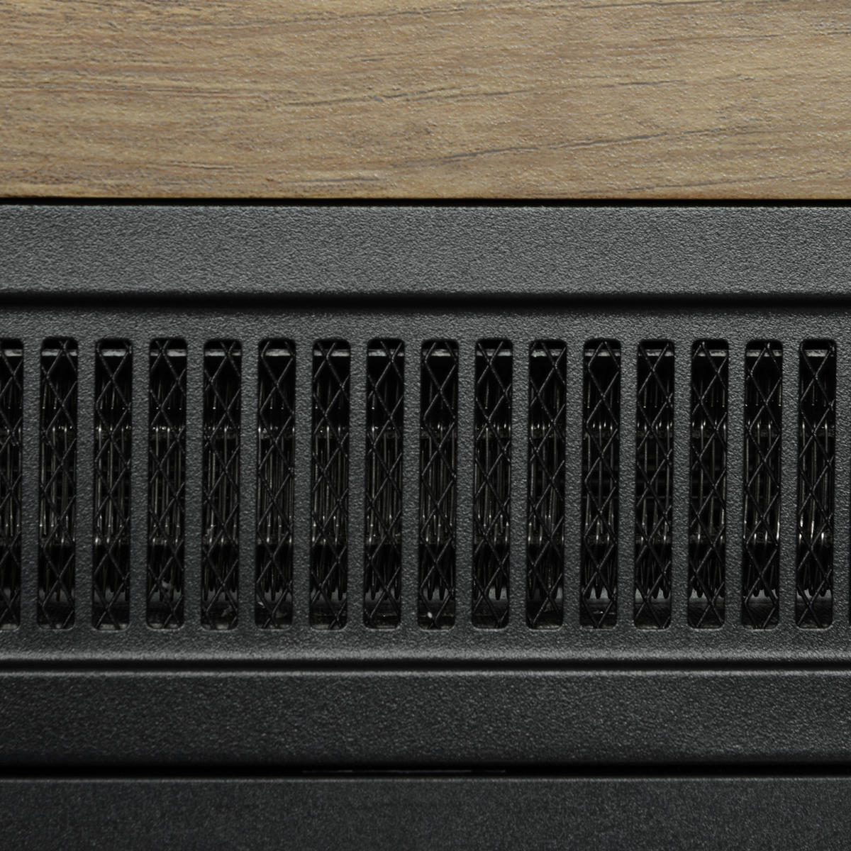 ELEKTROKAMIN Spanplatte Metall Naturholz - Naturfarben, Metall (22/81.7/96.5cm) - HOMCOM