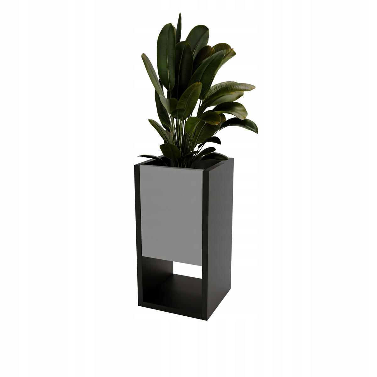 BLUMENKASTEN - Dunkelgrau, Holzwerkstoff (23/45/23cm) - RAUMHIRSCH FURNITURE