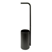 TOILETTENPAPIERHALTER Onyx, Stahl, Dunkelgrau - Grau, Metall (13.5/66/13.5cm) - 5five Simply Smart