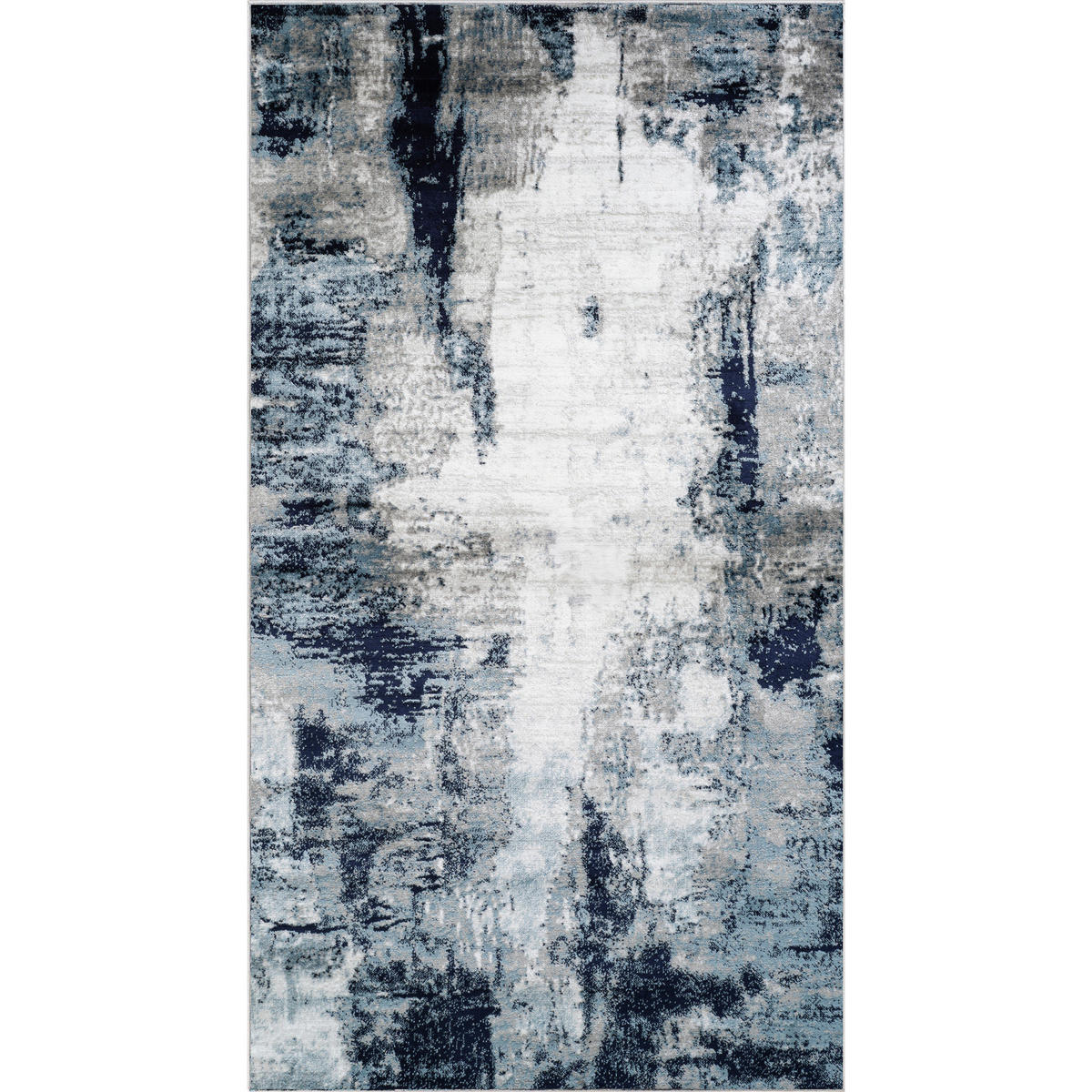 KURZFLORTEPPICH 80/150 cm Blau - Blau/Weiß, Naturmaterialien/Textil (80/150cm) - LIVABLISS