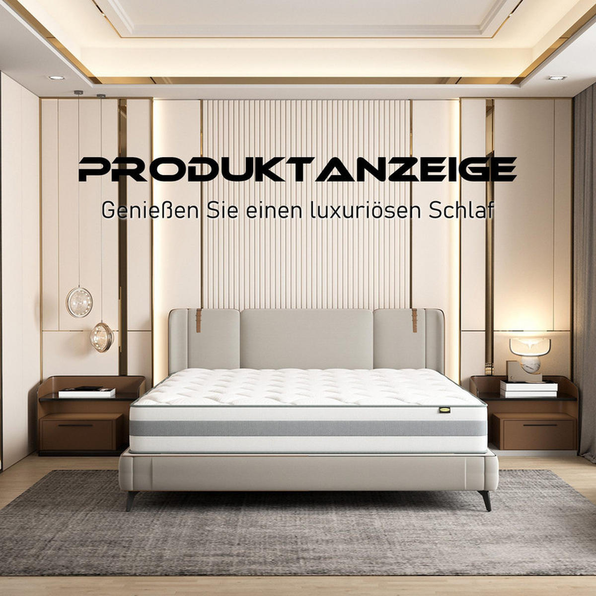 TASCHENFEDERKERNMATRATZE 180×200×25 cm, Luxusmatratze 7 Zonen Federkernmatratze Hoher Komfort 10 Schichten,Weiß - Weiß, Metall (180/200cm) - CHICASA