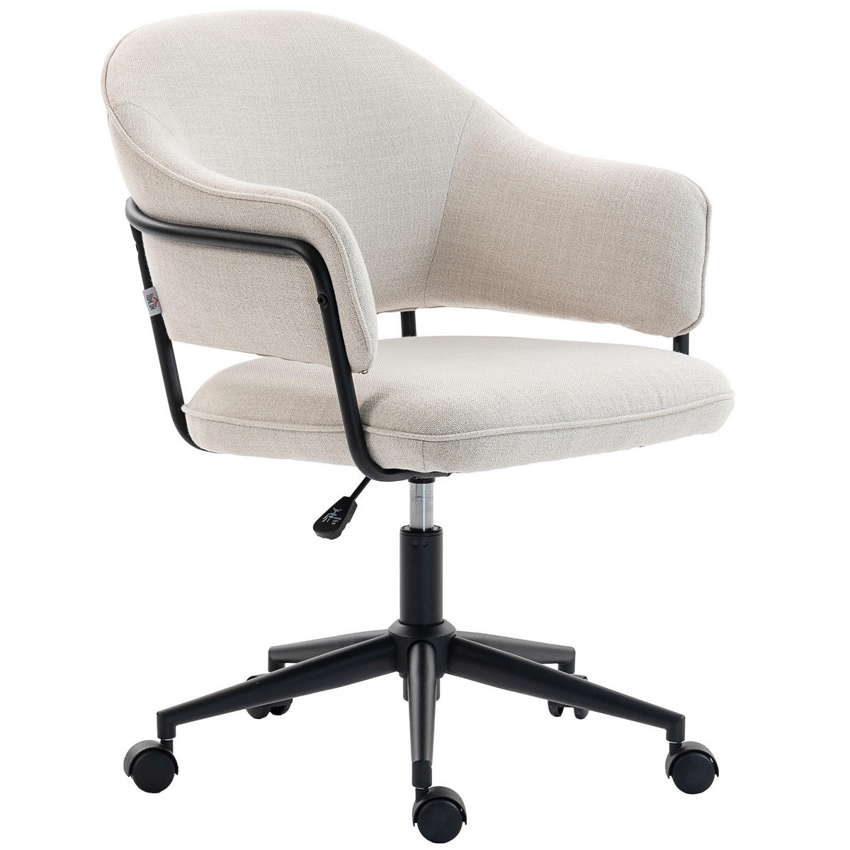 DREHSTUHL DE-11816 höhenverstellbar & 360° drehbar Creme - Weiß, Textil (63/92/65cm) - ComfortXL