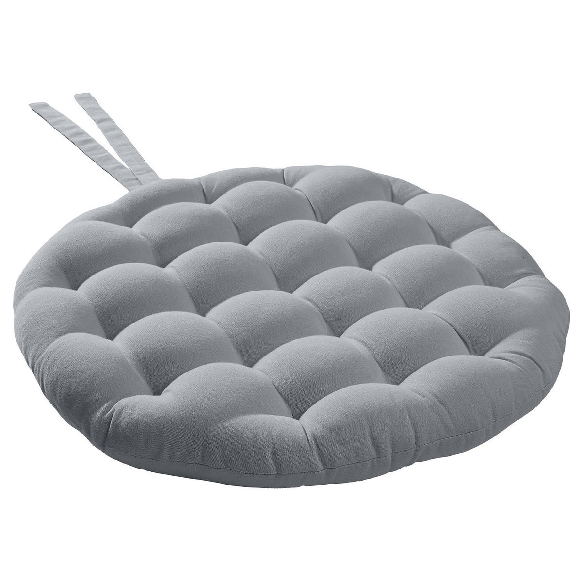 STUHLKISSEN Solid - Baumwolle / Polyester - Grau, Textil (40/40cm) - Butlers