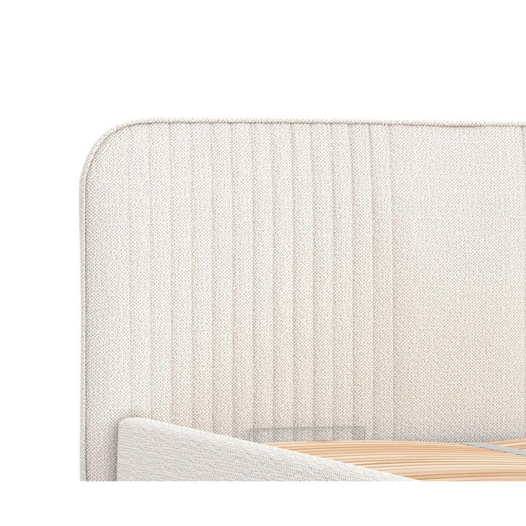 Thumbnail - Maison de Reve Polsterbett, Creme, Textil, Buche, Kiefer, 140x200 cm, Oeko-Tex® Standard 100, Reach, FSC 100%, Made in E...