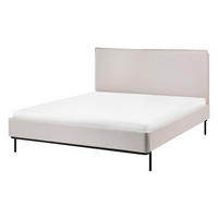 POLSTERBETT mit Lattenrost 140/200 cm Beige Corio - Creme, Textil (140/200cm) - Beliani