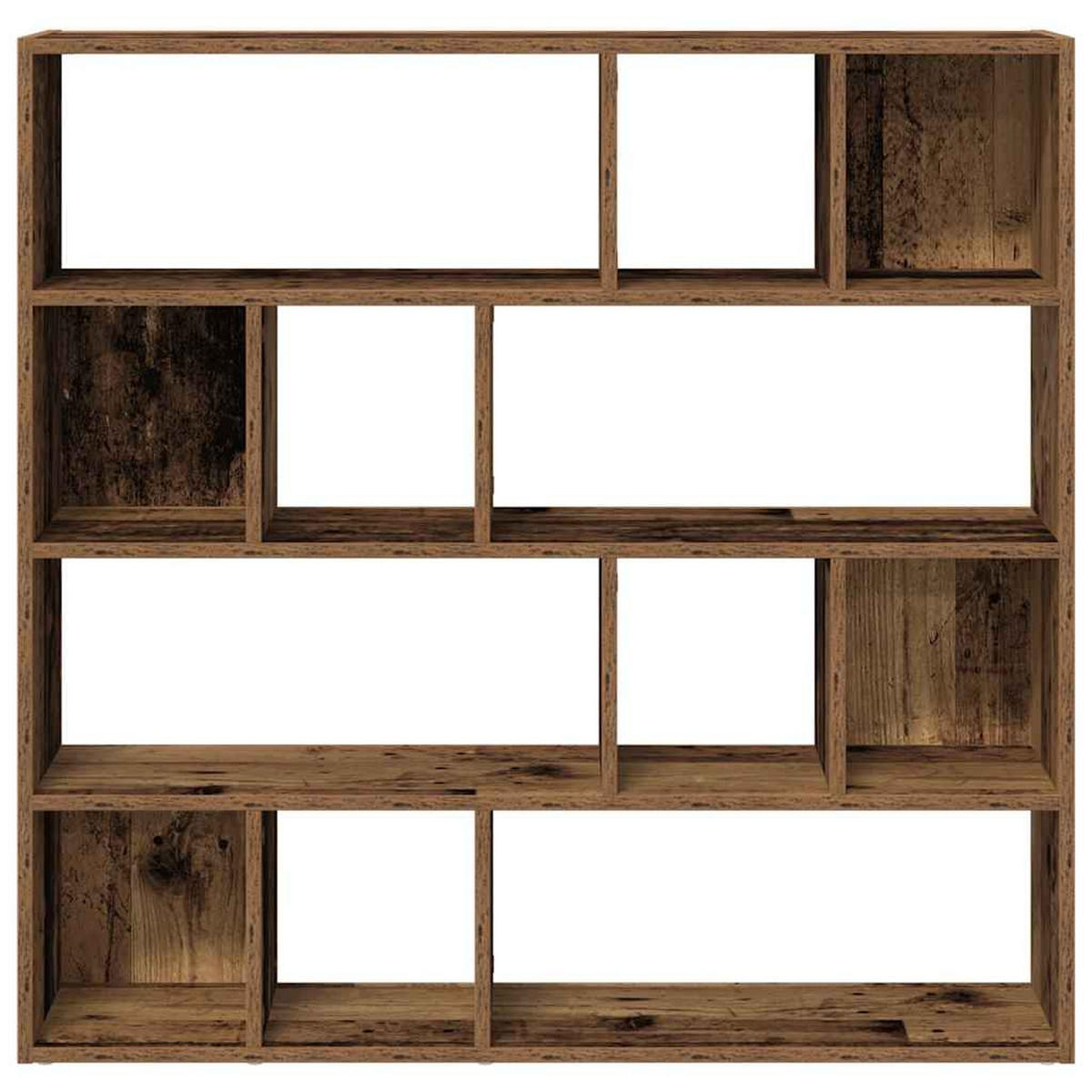 BÜCHERREGAL/RAUMTEILER Altholz-Optik 105/24/102 Cm - Braun, Holzwerkstoff (24/102/105cm) - vidaXL