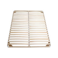 LATTENROST - 2 Personen - Metall - Beige - Beige, Metall (160/200cm) - Vente-Unique