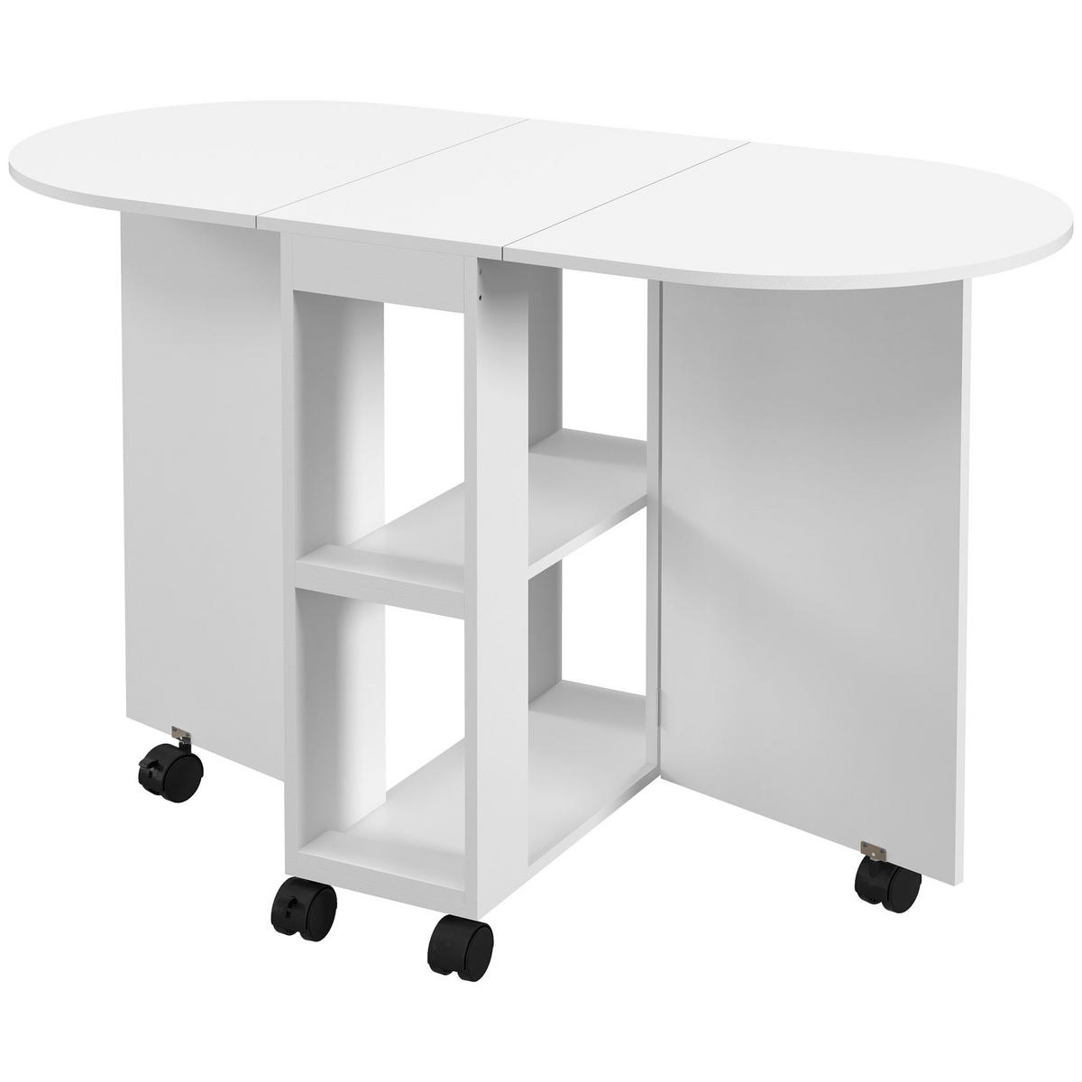 ESSTISCH Weiß 1 Stück - Weiß, Kunststoff (120/60/77cm) - GiPP