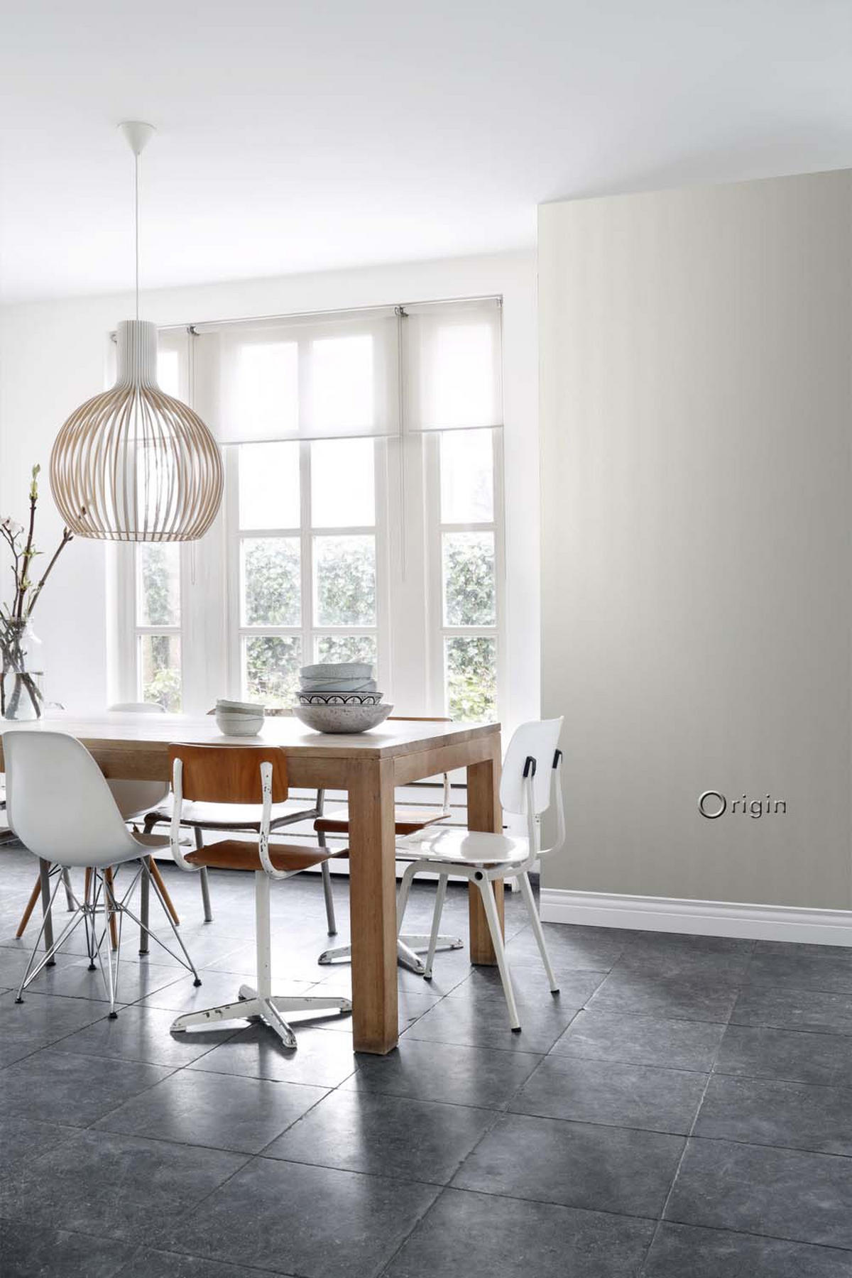 TAPETE grafisches Muster 53 cm x 10.05 m - Beige, Papier (53/1000cm) - Origin Wallcoverings