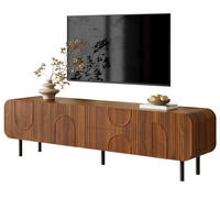 TV-ELEMENT mit 3 Türen und 2 Schubladen 180 cm MDF Nussbaum - Braun, Holzwerkstoff (40/47.5/180cm) - Beauniv