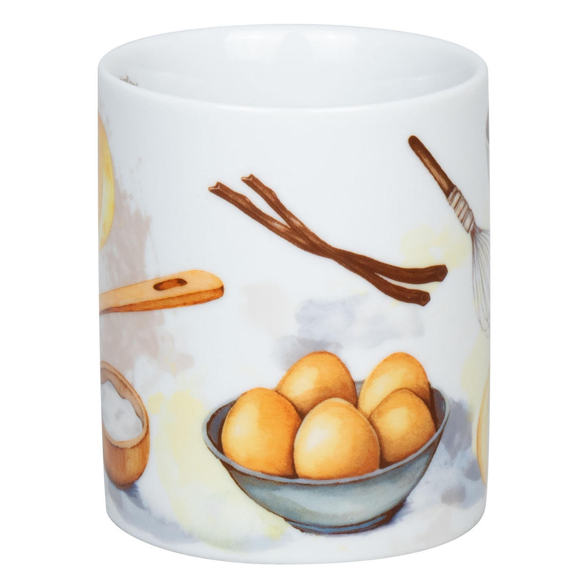 KAFFEEBECHER Weihnachtsbäckerei Vanillekipf - Naturfarben, Keramik (0.3L) - Könitz