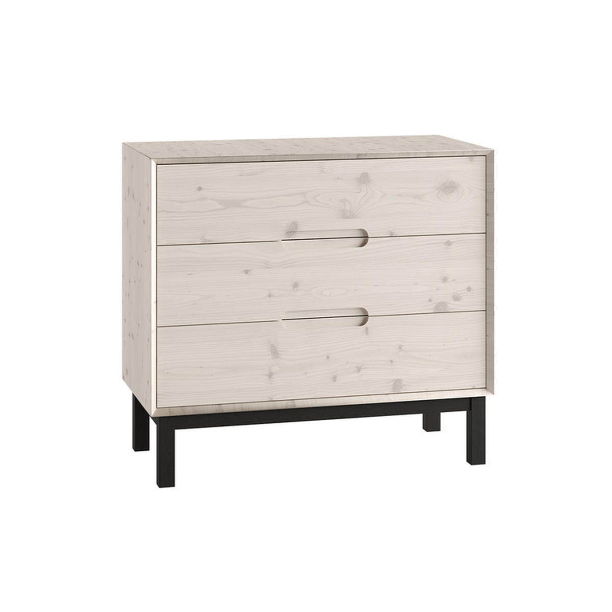 DĚTSKÁ KOMODA Country Bělené dřevo - bílá, dřevo (100/90.8/48.8cm) - Petits-meubles