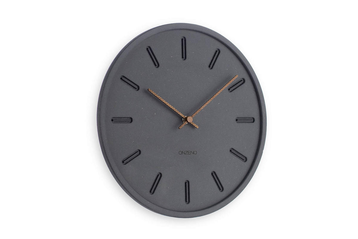 WANDUHR Design Schwarz 29/29 cm - Schwarz, Holzwerkstoff (0.44/29/1cm) - ONZENO