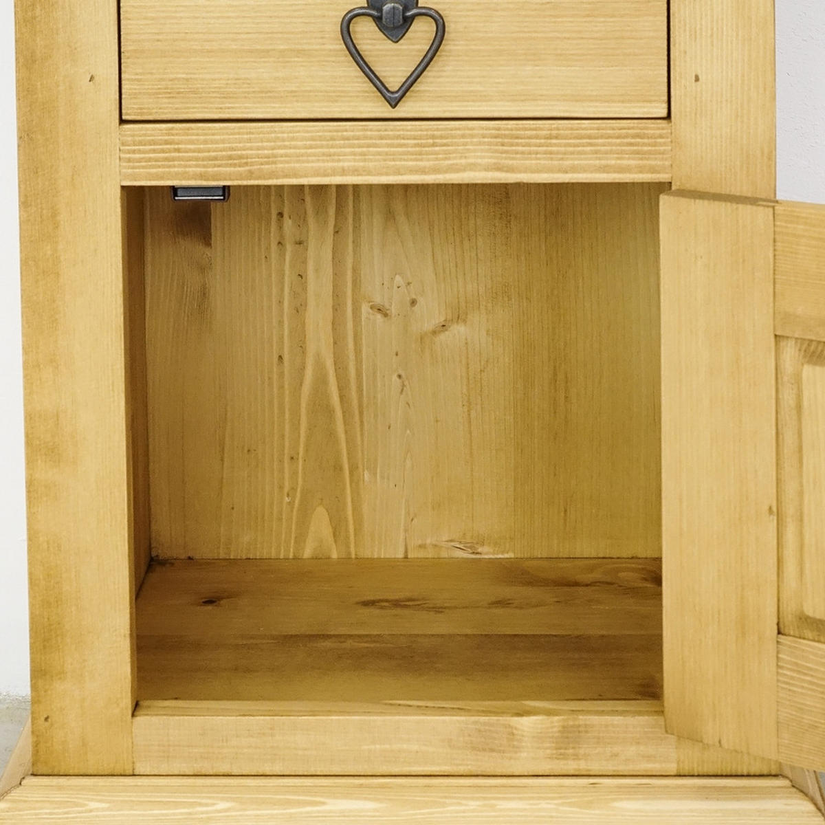 NACHTTISCH aus Massivholz JAGNA - Honig, Holz (42/60/35cm) - Seart