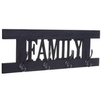 WANDGARDEROBE FAMILY SHABBY-LOOK Grau - Anthrazit, Holz (60/21/2cm) - MCW