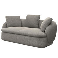 2,5-SITZER SOFA - Grau, Textil (186/74/102cm) - home24