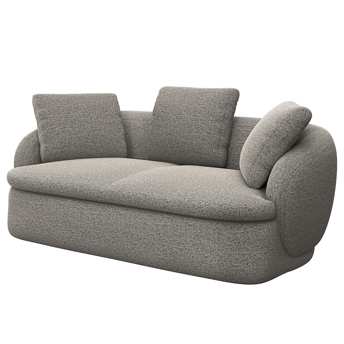 2,5-SITZER SOFA - Grau, Textil (186/74/102cm) - home24