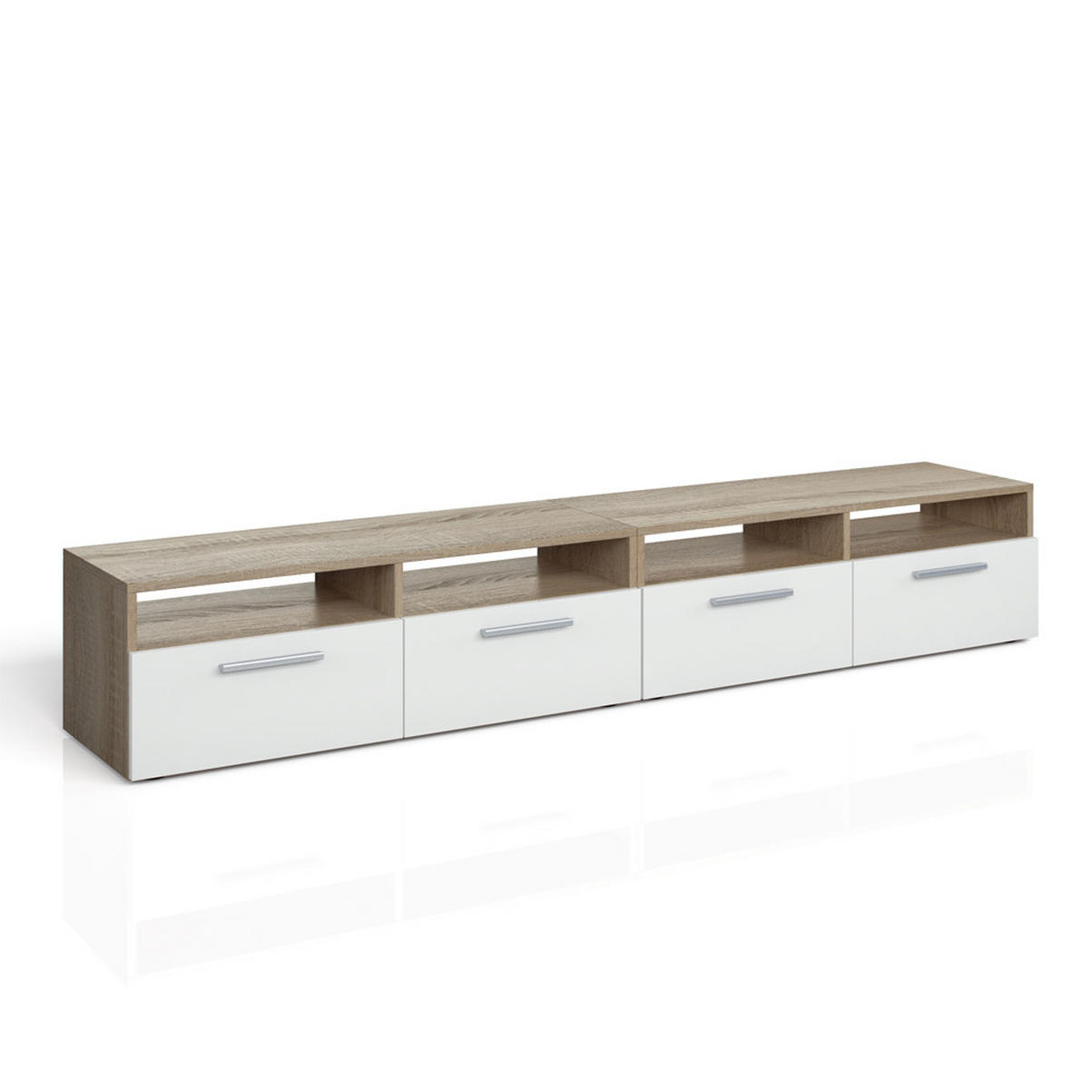 LOWBOARD Diego Sonoma 95 x 38 cm - Sonoma Eiche, Holzwerkstoff (190/38/33.2cm) - Vicco