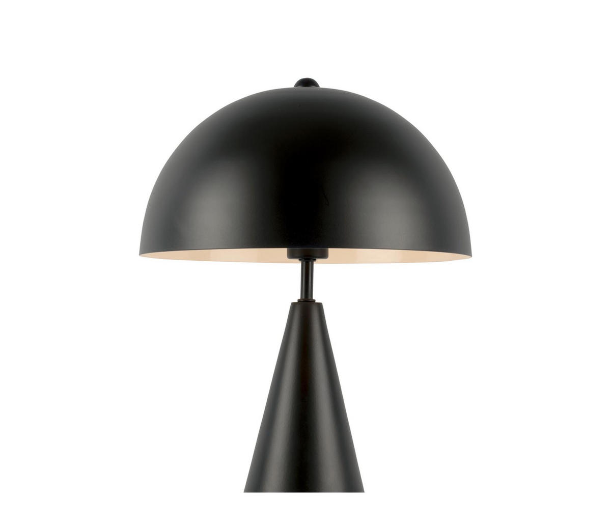 TISCHLAMPE Sublime 25/25/35 cm - Schwarz, Metall (25/25/35cm) - Leitmotiv