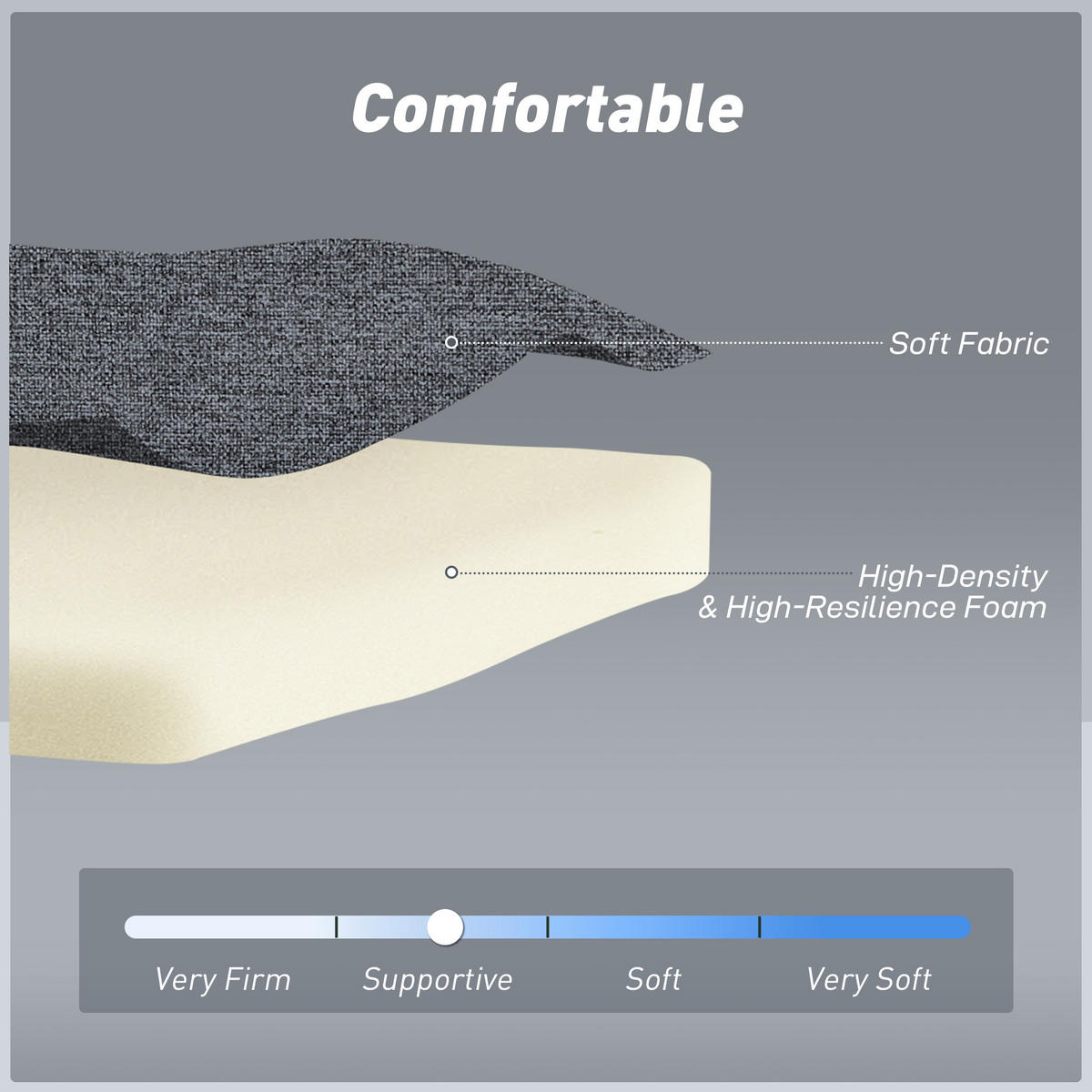 SCHLAFSESSEL 3-in-1 Sessel Bett-Funktion , verstellbare Rückenlehne - Buchefarben/Grau, Buchenholz/Textil (90/80/95cm) - HOMCOM