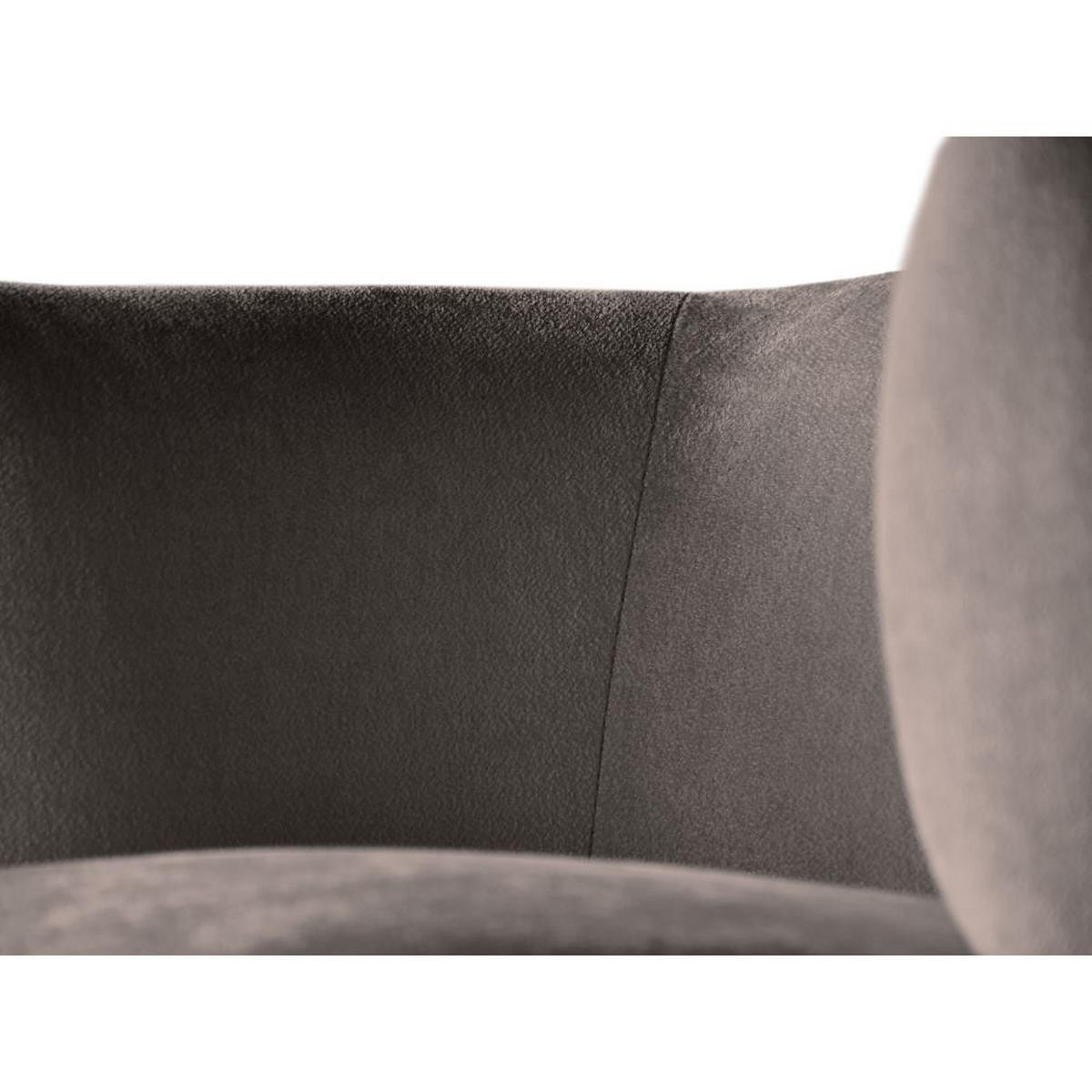2-SITZER SOFA Nori braun velour - Schwarz/Braun, Kunststoff/Textil (150/68/72cm) - Beautysofa