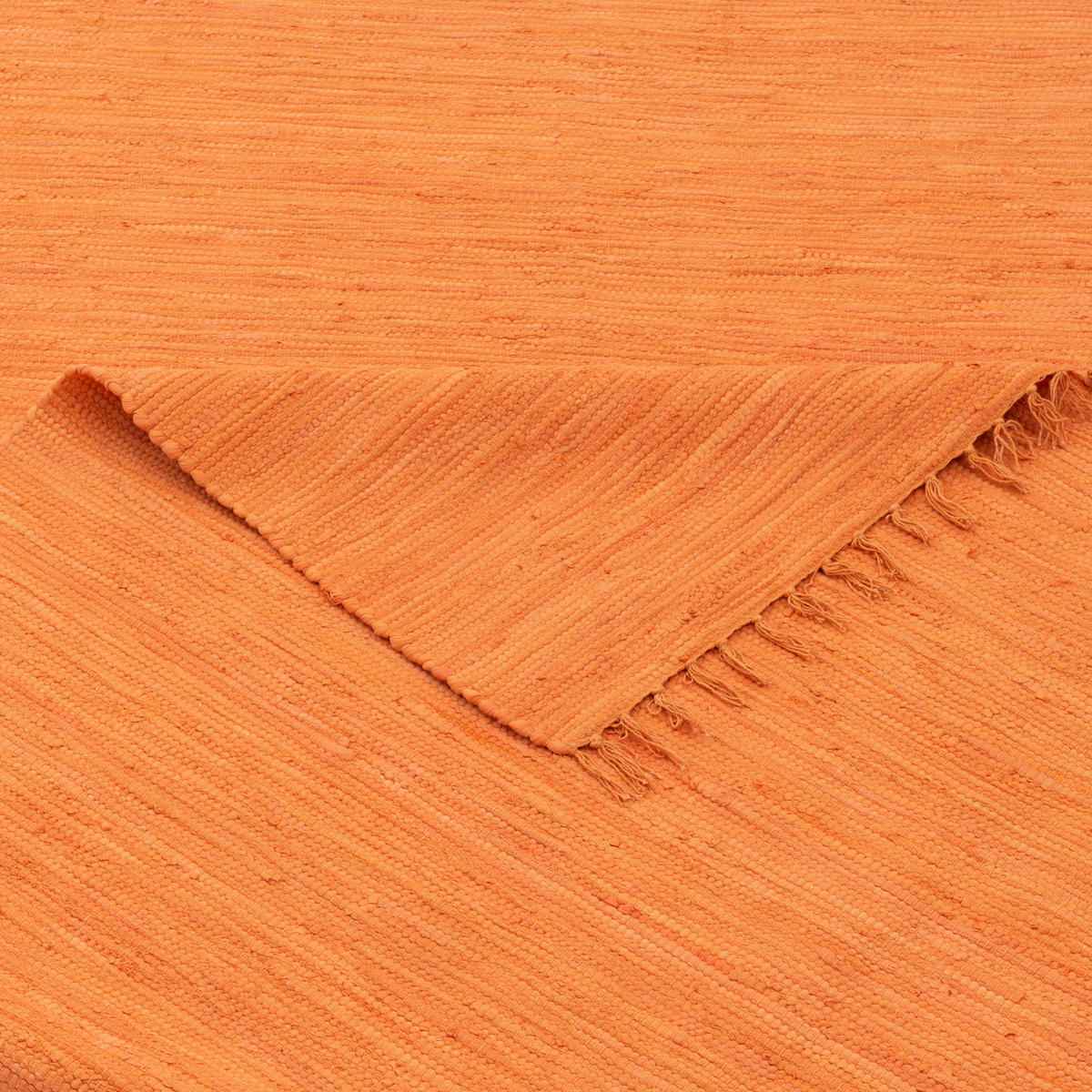 BAUMWOLLE NATUR TEPPICH LÄUFER JOLLY COTTON - Terracotta, Textil (70/140cm) - Pergamon