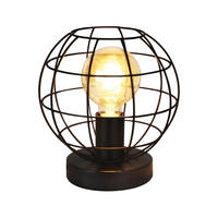 TISCHLAMPE Kaelen 19/19/20 cm - Schwarz, Metall (19/19/20cm) - ZMH