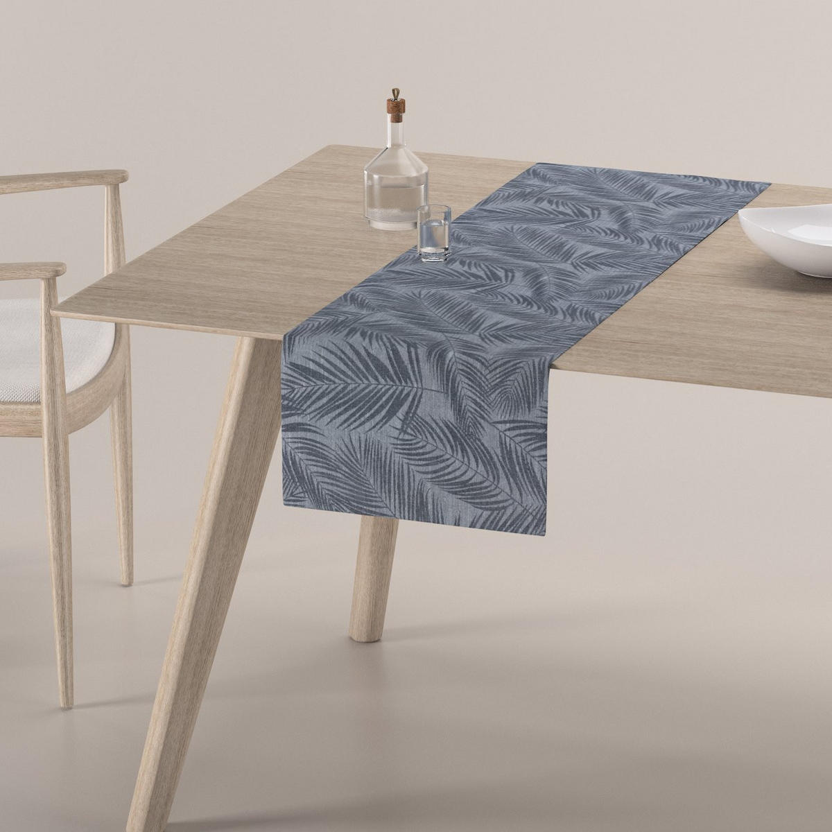 TISCHLÄUFER Venice, schwarz, 40x130 cm - Grau, Textil (40/130cm) - Dekoria
