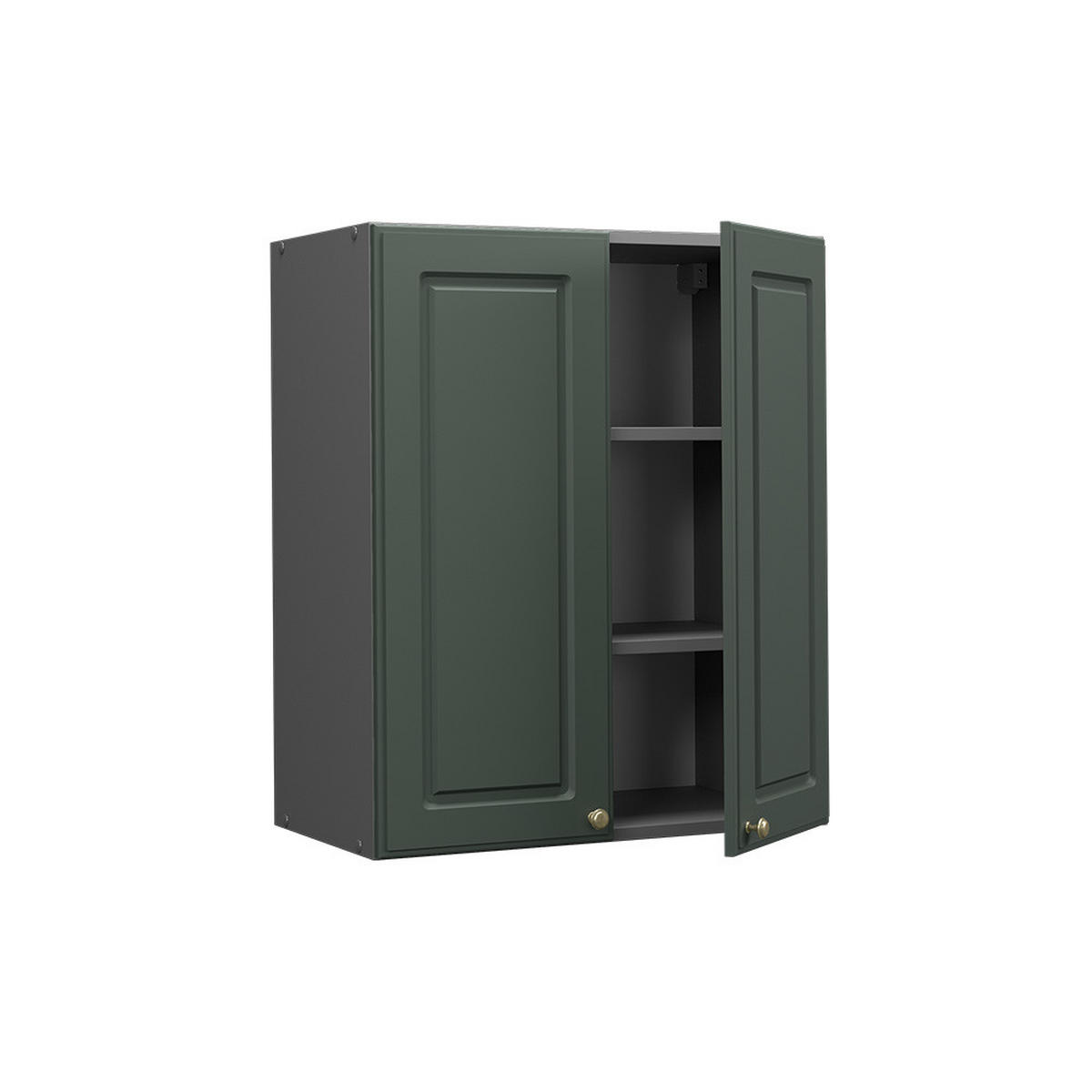 HÄNGESCHRANK Fame-Line Grün-Gold Landhaus 60 cm - Anthrazit/Grün, Holzwerkstoff (60/72/34.1cm) - Vicco