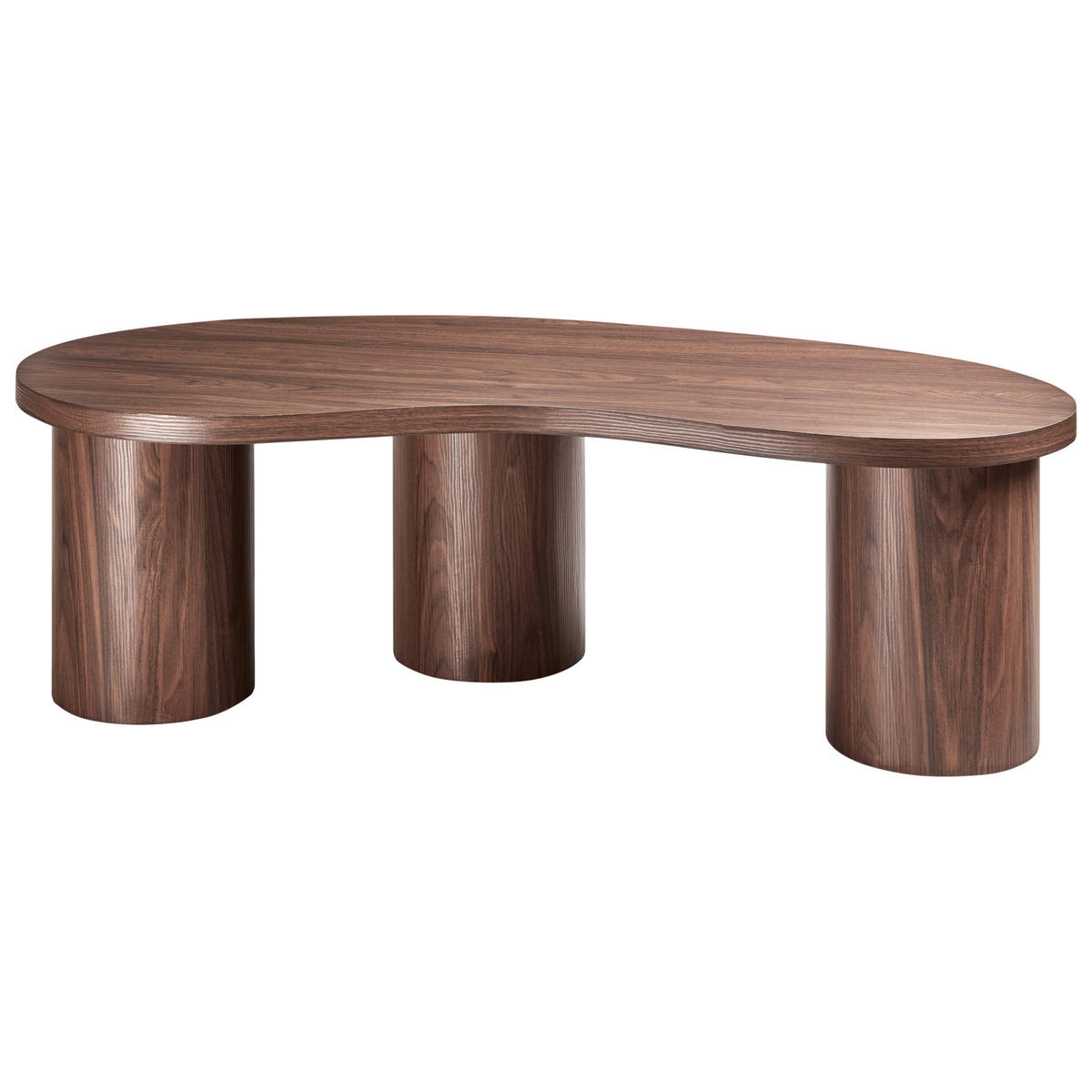 COUCHTISCH Braun Easton - Dunkelbraun, Holzwerkstoff (52/130/40cm) - Beliani