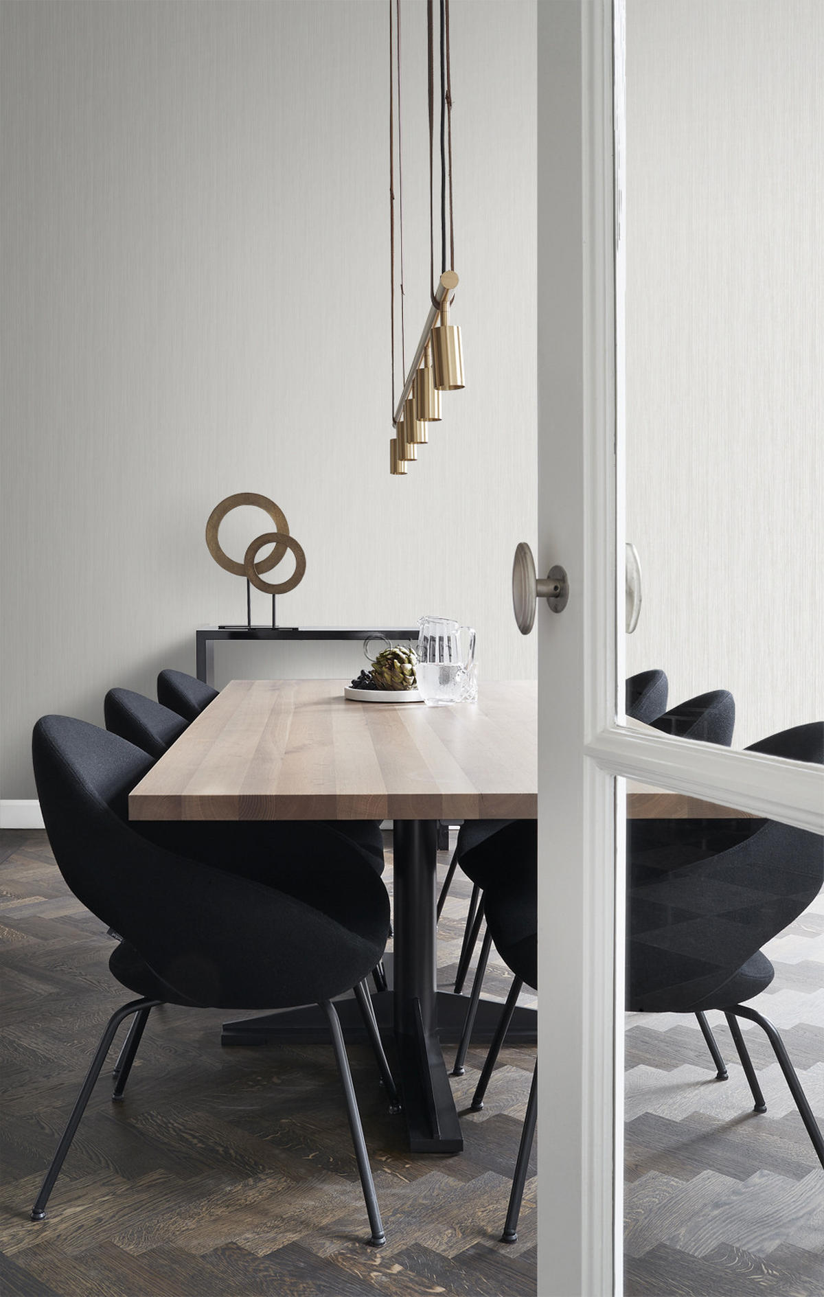 TAPETE feine Streifen 53 cm x 10.05 m - Grau, Papier (53/1000cm) - Origin Wallcoverings