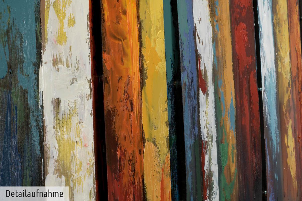 METALLBILD Bunt 120/60 cm - Multicolor, Metall (6/60cm) - KUNSTLOFT