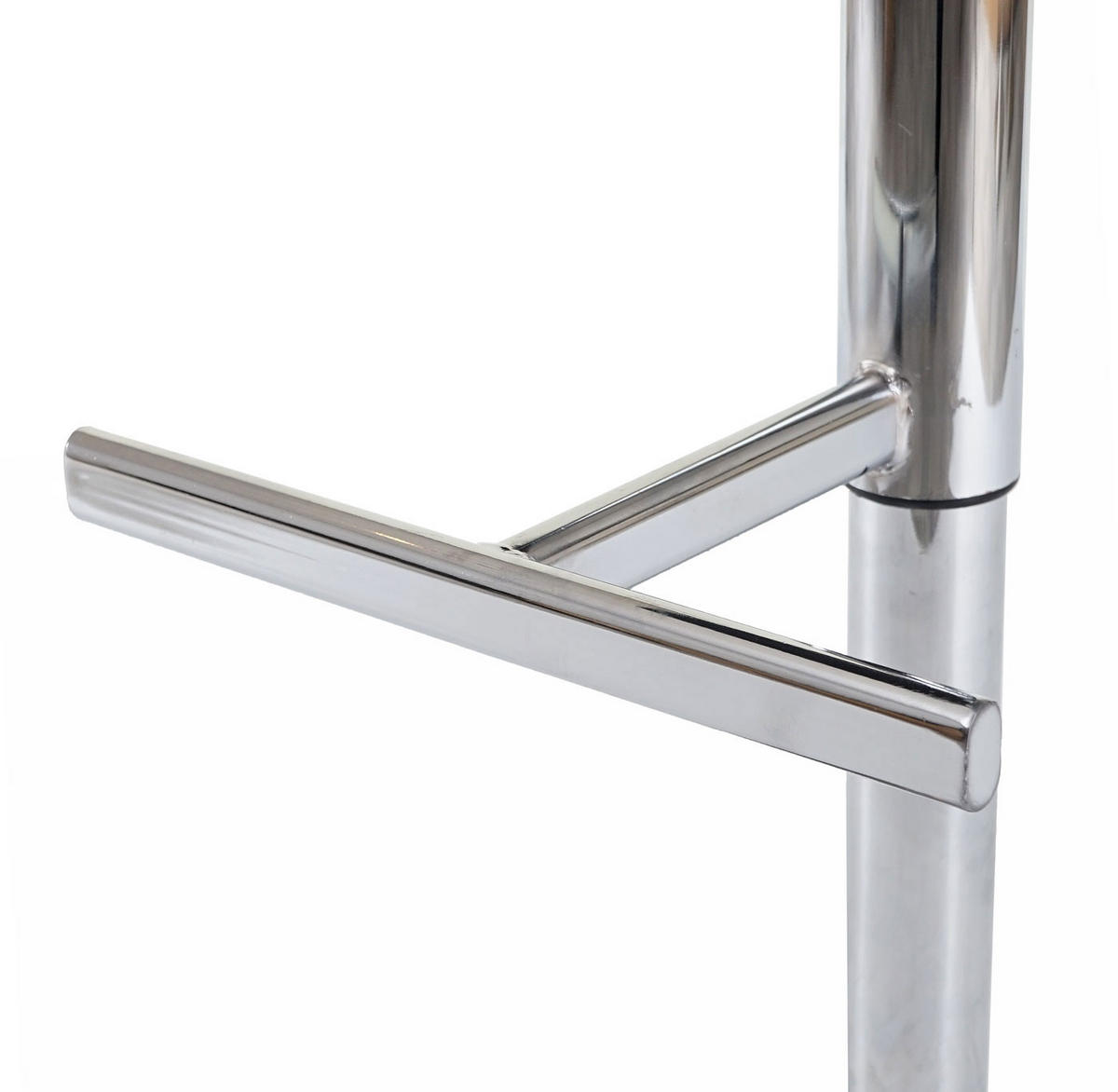 BARHOCKER 2er-Set gepolstert und höhenverstellbar Sitzhöhe 63-84cm mit Lehne drehbar Stoff/Textil Dunkelgrau Chromfuß - Schwarz, Textil (40/110/43cm) - PROREGAL