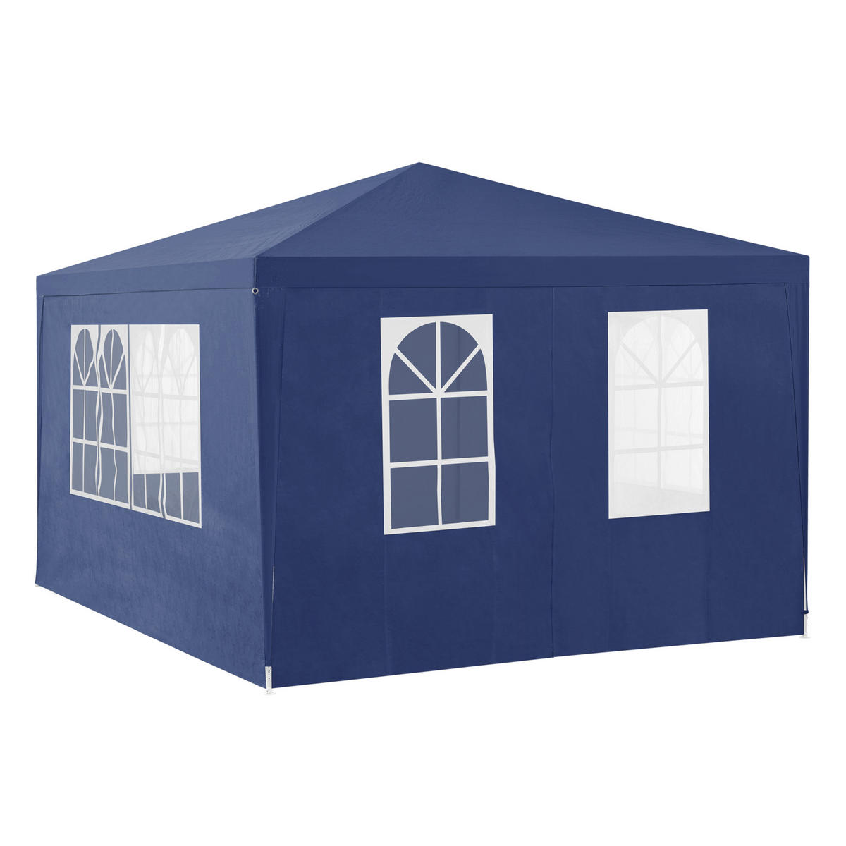 PARTYZELT Wedau - Dunkelblau, Kunststoff/Metall (400/255/300cm) - casa.pro