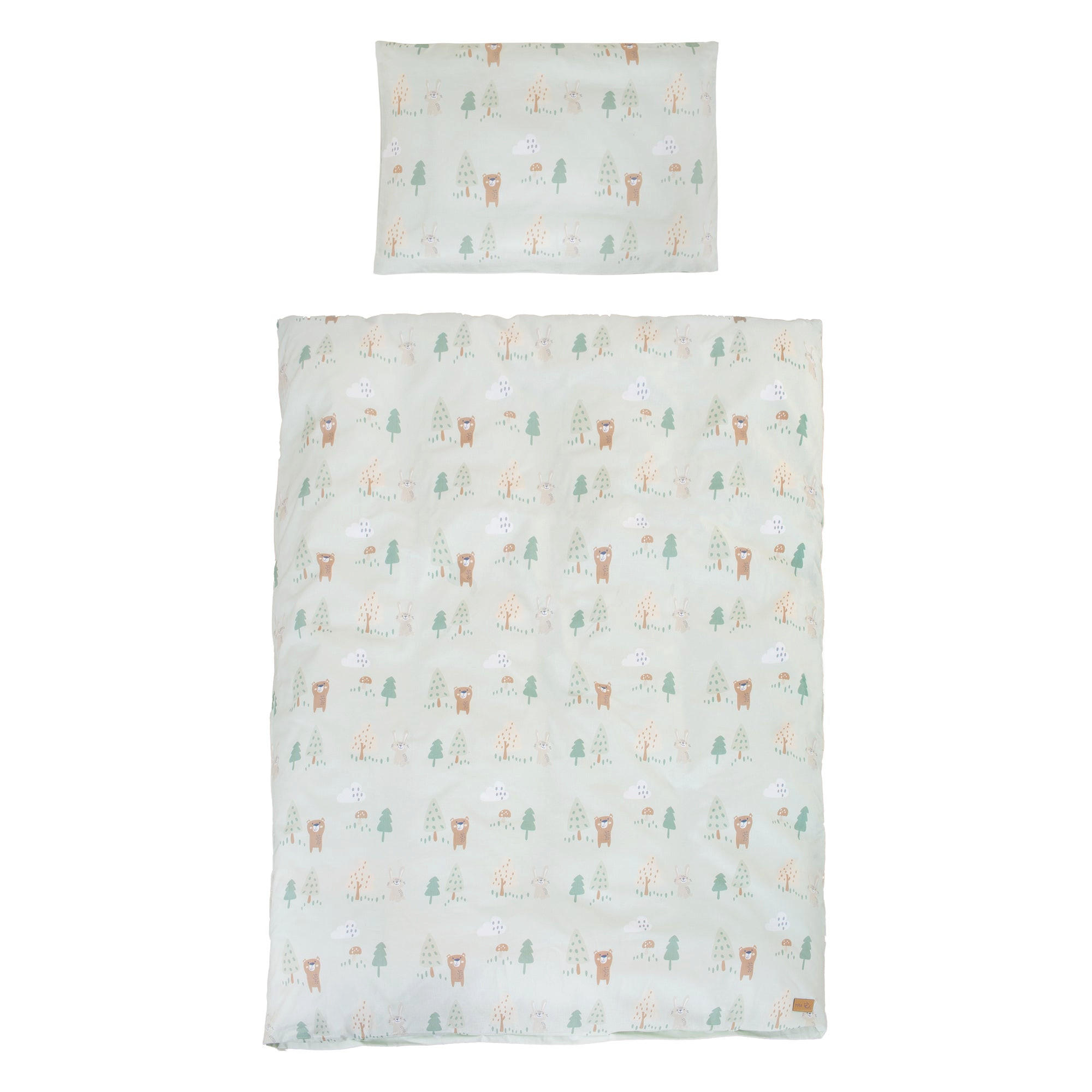 BABYBETTWÄSCHE Woodland Buddies - 100 x 135 cm - Grün, Textil (100/135cm) - Roba