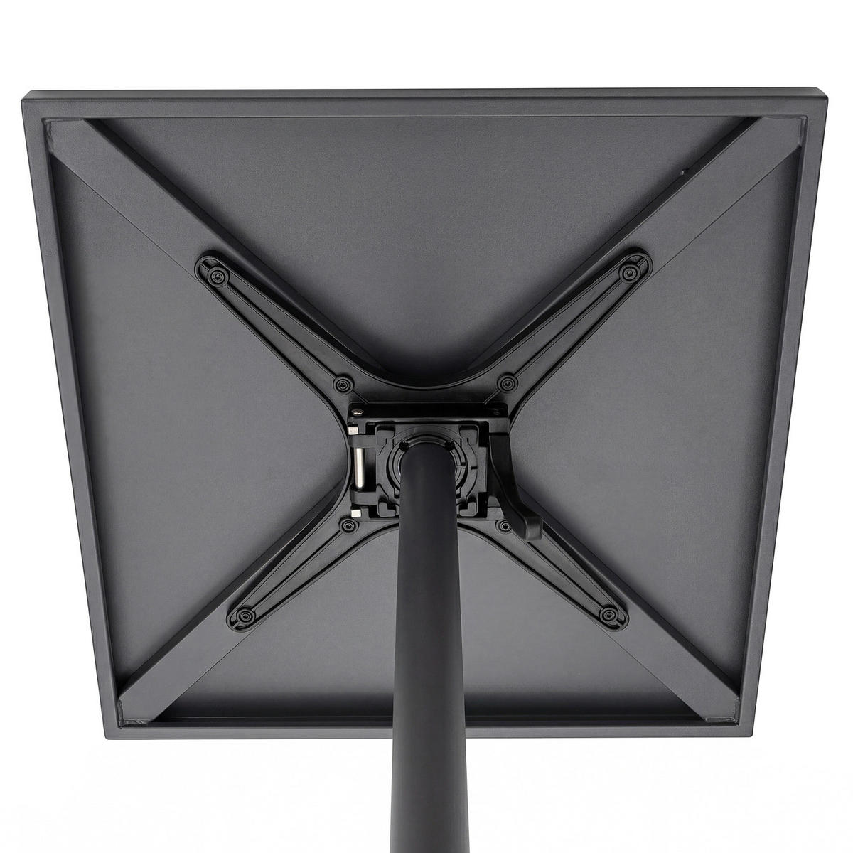 KLAPPTISCH - Stahl - Anthrazit, Metall (60/60/74cm) - home24