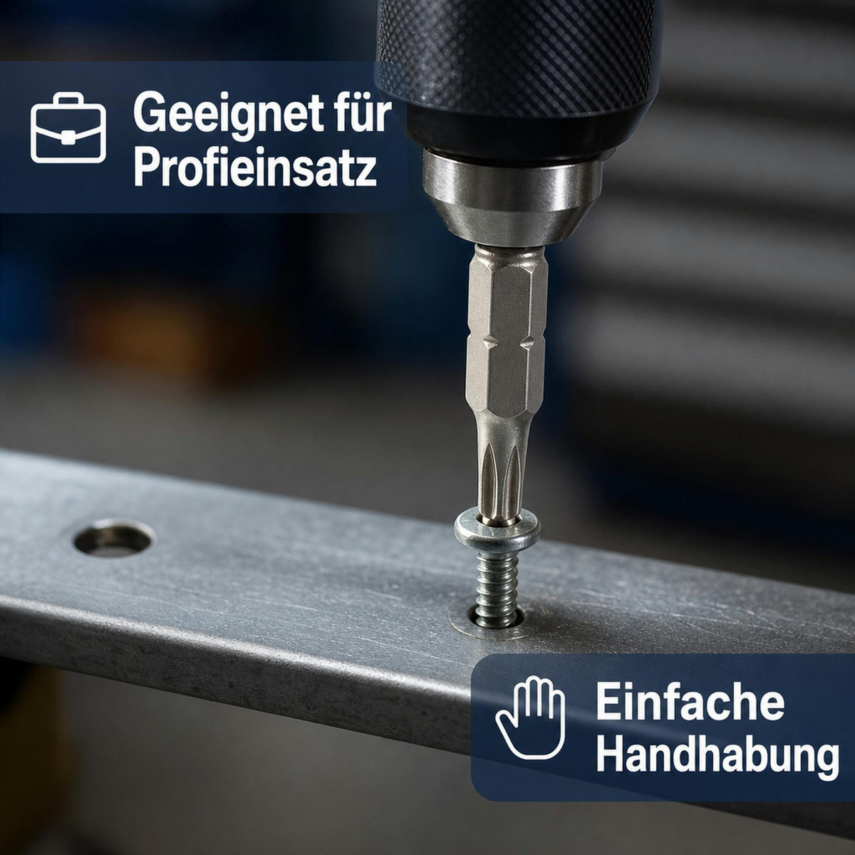 TT30 Bit - Edelstahlfarben, Metall (5/2/1cm) - BONI-SHOP