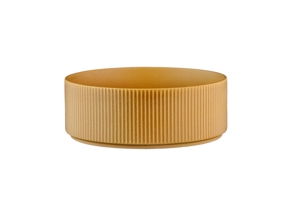 SCHALEN Scandi Ø16,5cm - 4er-Set - Ocre - Gelb, Keramik (16.5cm) - Björn