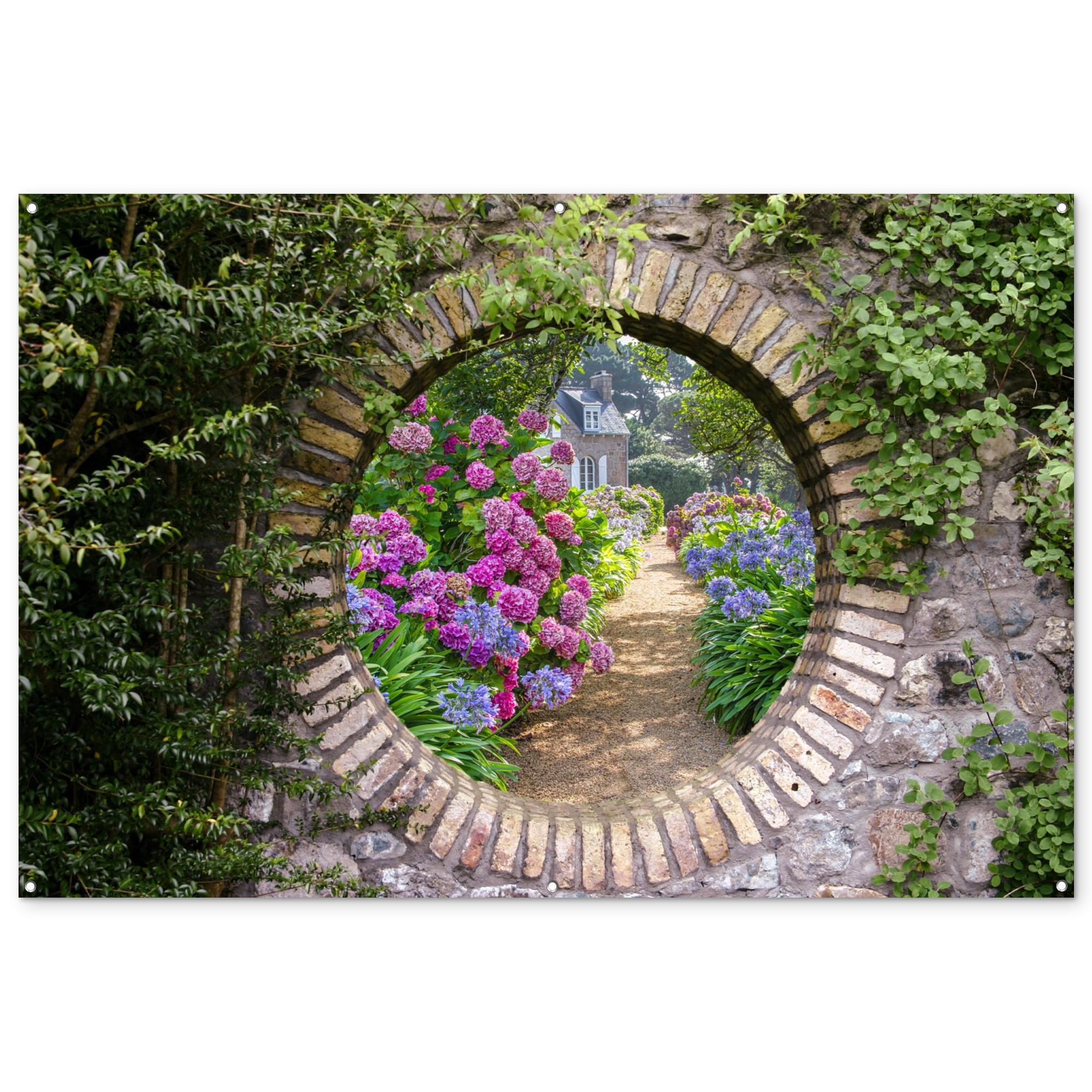 VRTNI PLAKAT Vrt 180x120 cm - rjavosiva, umetna masa (180/120/0.2cm) - OnlyWow