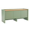 TV-SCHRANK 120 cm, Grün - Grün, Holz (40/55/120cm) - Oviala
